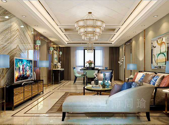 最新亚洲大逼视频世纪江尚三室两厅168平装修设计效果欣赏